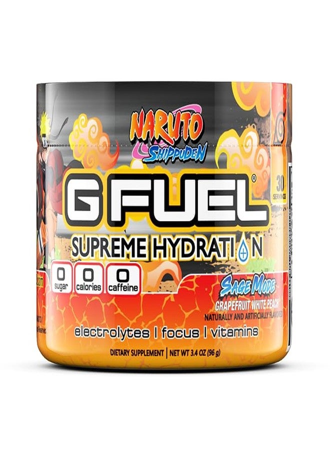G Fuel Naruto Sage Supreme Hydration, Electrolyte Powder Mix for Energy & Focus, Sugar & Caffeine Free Supplement with Essential Vitamins & Minerals, Grapefruit WhitePeach Flavor, 3.3 oz - 30 Servings - Image 4